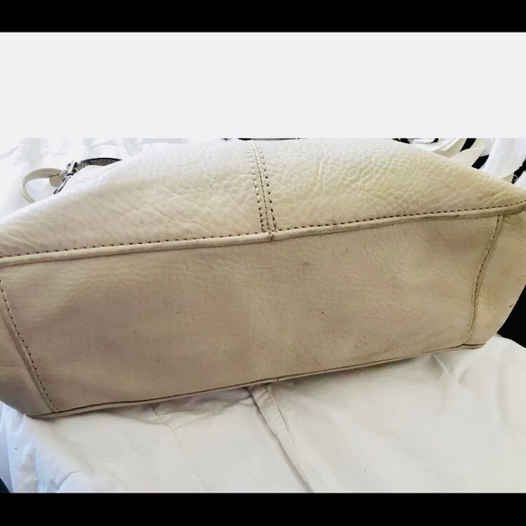 Fossil | Beige Leather Hobo Shoulder Purse Bag - Picture 7 of 8